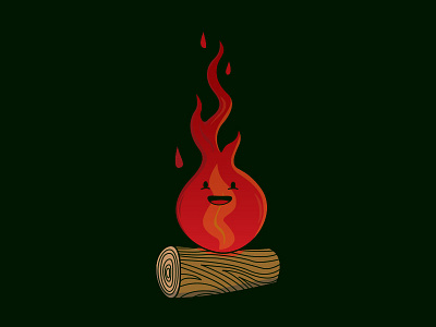 Burn ! camfire camp cute fire log t shirt tees wood