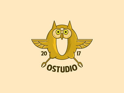 Ostudio logo logo mascot owl