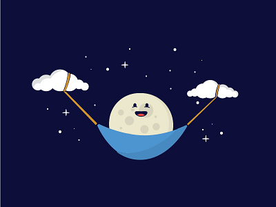 Enjoy the Night hammock holiday moon sky