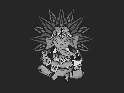 Caffeinated Ganesh caffeine coffee ganesh ganesha god