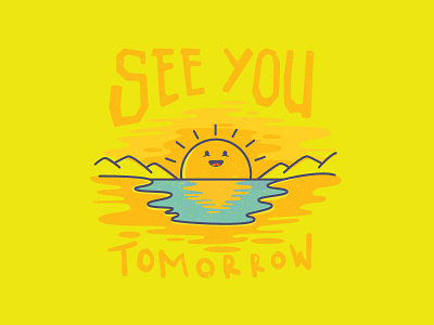 See You Tomorrow beach cute sea sun sunset t shirt tees