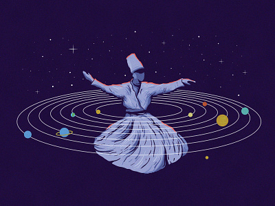 Cosmic Dance apparel design artwork dance illustration space t shirt t shirt tees