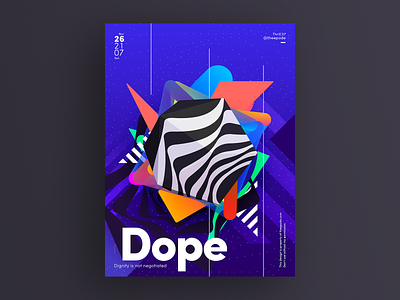 Poster Dope a poster every day abstract cartel daily poster design gradient graphic design illustration poster poster art theepode tutorial