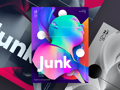 Poster Junk a poster every day abstract cartel design gradient graphic design junk poster poster a day poster art poster design theepode