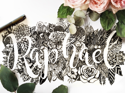 Raphaël lettering