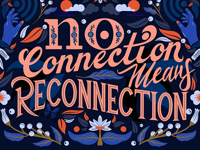 No connection mean reconnection lettering