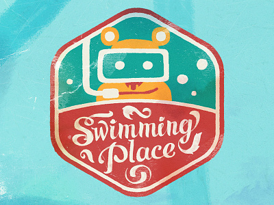 Swimming Place | Lost Theory Festival character characters illustration lettering pictogram typography