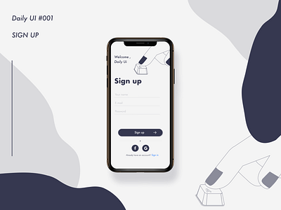 DailyUI #OO1 ＿Sign Up