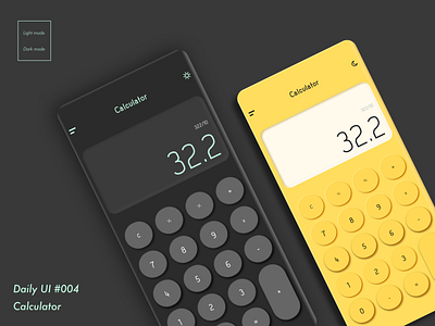 DailyUI #OO4＿Calculator