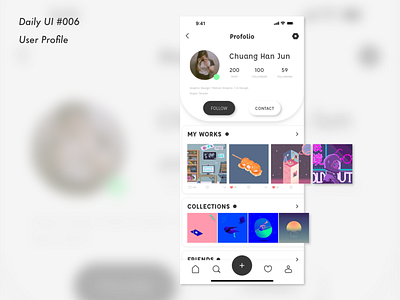 DailyUI #OO6＿User Profile