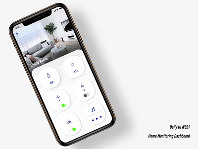 DailyUI #O21＿Home Monitoring Dashboard