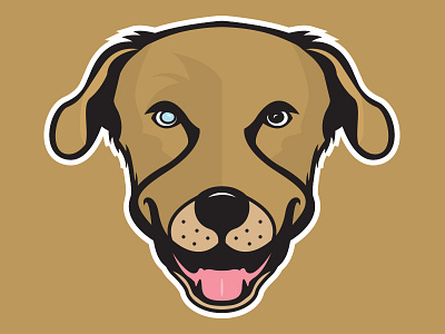 Frank dog dogs illustration logo pets sticker vinyl