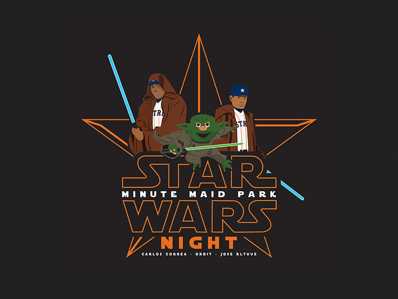 Astros "Star Wars Night" by Joe Smaldone on Dribbble