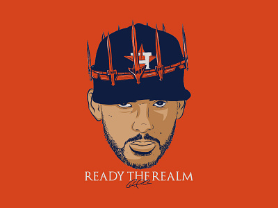 Correa 'Ready the Realm' astros baseball correa game of thrones got houston king mlb promotion shirt sports