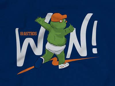 Orbit 'Win Streak' T-shirt adobe draw apparel astros baseball houston ipad pro mlb orbit shirt sports t shirt win