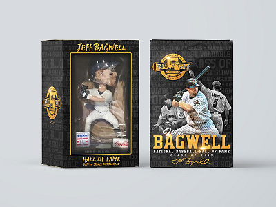 Jeff Bagwell HOF Bobblehead Box astros bagwell baseball bobblehead hall of fame hof houston mlb packaging print sports