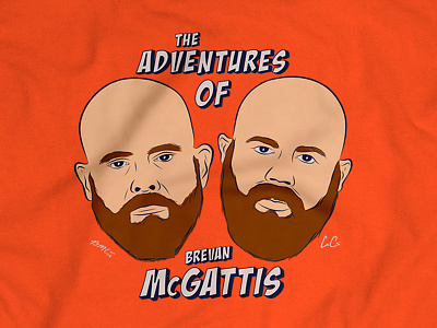 The Adventures of Brevan McGattis adobe draw apparel apple pencil astros baseball houston illustration ipad mlb promotion shirt sports