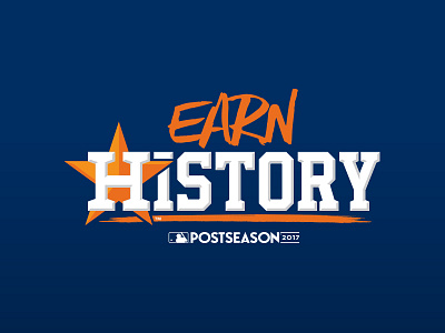 Earn History: 2017 Postseason apparel astros baseball history houston logo mlb playoffs postseason sports