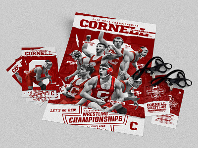 Cornell Wrestling athletes branding championship college ncaa poster print sports wrestling