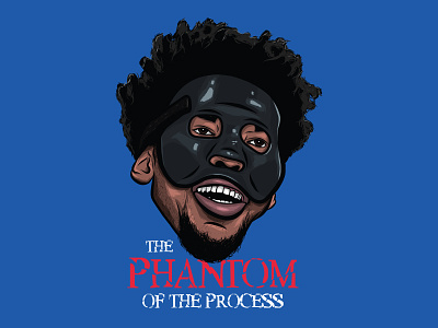 The Phantom of the Process 76ers basketball embiid ipad nba philly print shirt sports vector