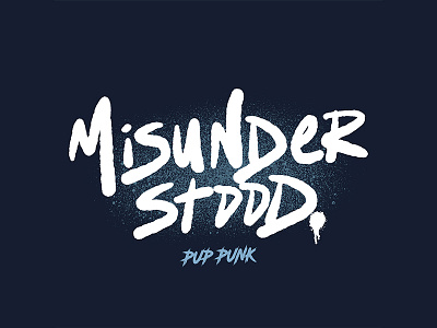 Pup Punk: Misunderstood Tee apparel apple pencil band barstool concert hand type ipad pro live music punk type