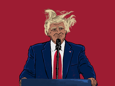 '2nd Term Trump?' - Barstool Coffee Table Book book drawing illustration layout design layoutdesign president procreate app trump usa