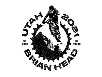 Mnt bike trip shirt brian head design illustration mountain mountain bike shirt sport texture utah