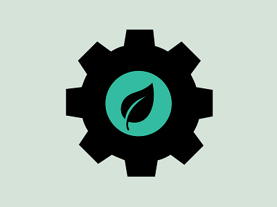 Logo concept for a client brand branding engineering gear identity leaf logo minimal minimalism minimalist sustainable wip