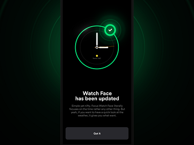 Watcher | Set Watch Face android android wear apple apple watch apply clean clock dark dark mode night night mode set simple time update verified watch watch app watch ui watchface