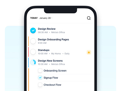 Done! | To-Do List calendar card check list clean create task done ios layer list minimal modern product productivity simple slick task to do to do list todo