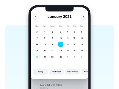 Done! | Date Picker calendar check list clean date date picker ios app minimal modern picker productivity task time time picker to do to do list todo