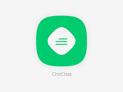 Chitchat Icon app flat ios ios app simple