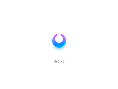 Dropie Logo app icon brand branding concept design drop icon logo simple symbol trademark water