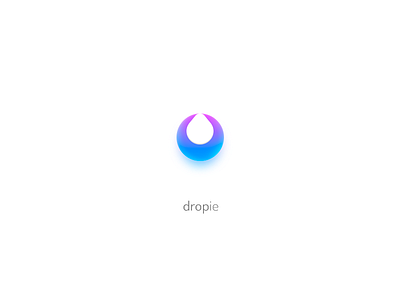 Dropie Logo app icon brand branding concept design drop icon logo simple symbol trademark water