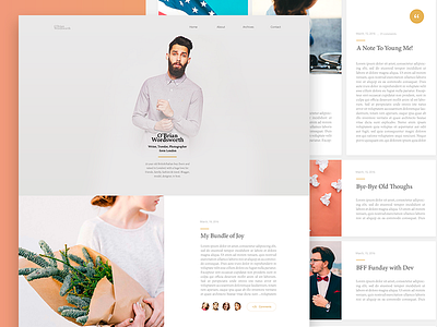 Personal Blog blog blogging classic clean iran template theme themeforest ui ux website wordpress