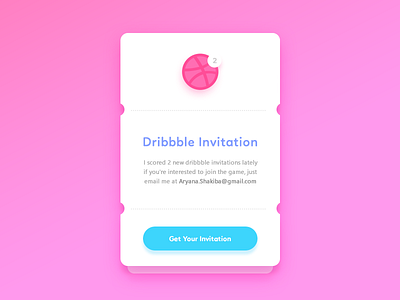 Dribbble Invitation design draft dribbble dribbble invitation give away giveaway invitation invite player prospects shot ticket