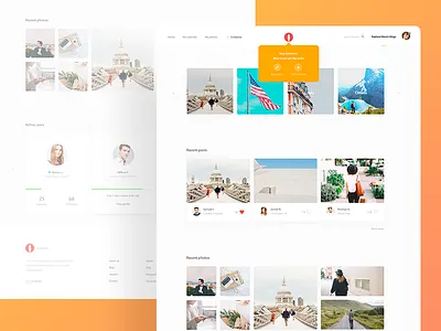 Blosim Home Page clean iran journey landing landing page minimal template travel trip voyage web app website