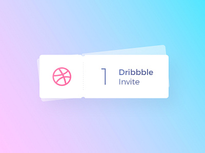 Dribbble Invitation Giveaway design draft dribbble dribbble invitation give away giveaway invitation invite player prospects shot ticket