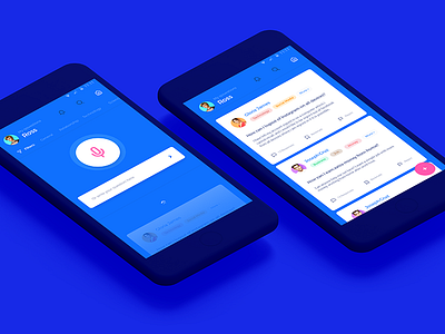 Answerly android answer app application cards clean flat material material design qa question simple