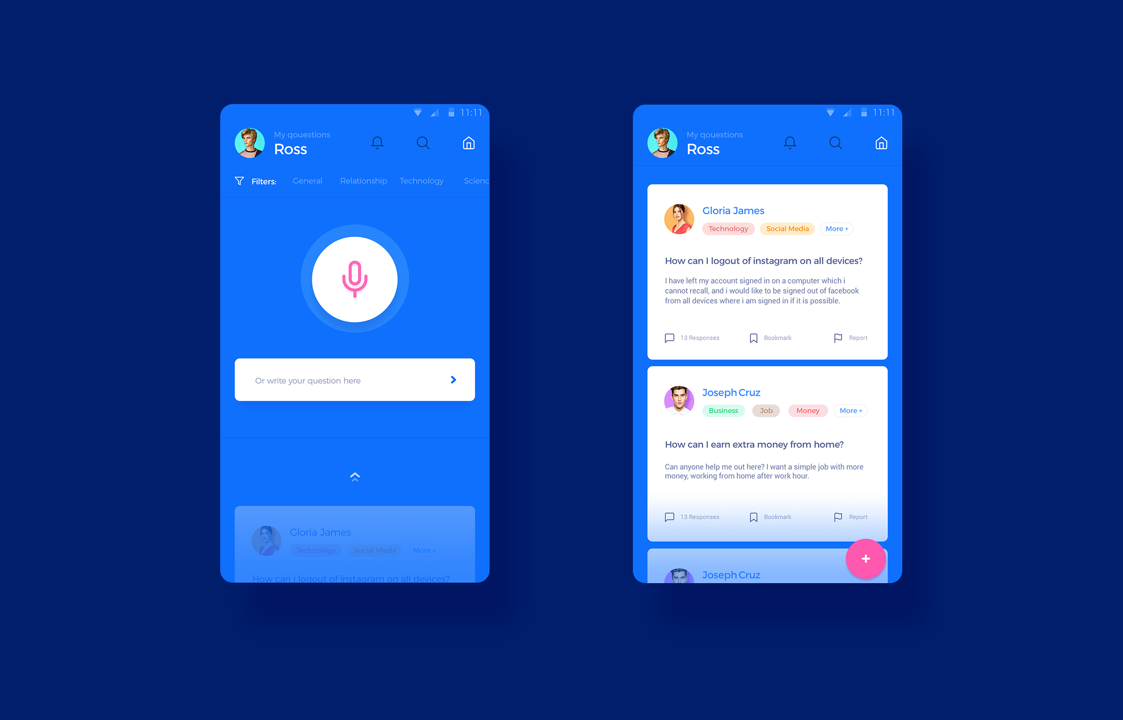 Answerly by Aryana Shakibaei on Dribbble