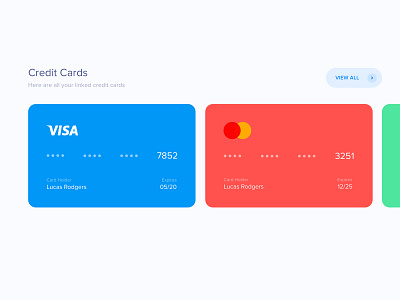 Credit Cards by Aryana Shakibaei on Dribbble