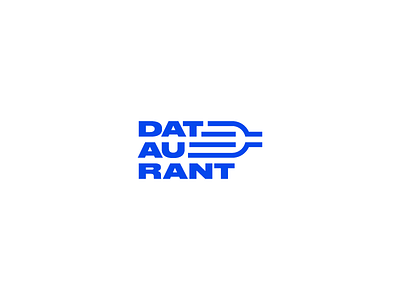 Dataurant Logo Concept bar graph bottle business concept data design food fork gourmet logo sketch