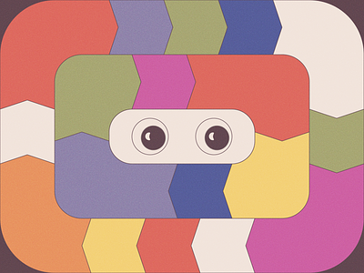 Hey There eyes face geometric graphic illustrator