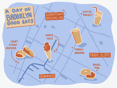 Good Eats in Brooklyn Map