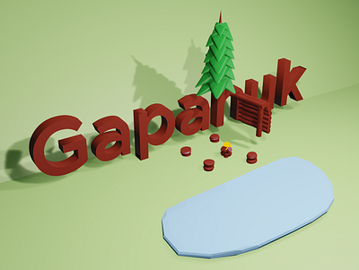 Gapahuk lightmode 3d experiment low poly