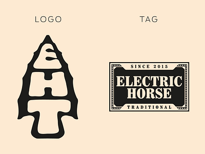 Electric Horse Tattoo | logo and tag