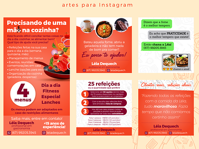 Léia Dequech Personal Chef branding chef culinary design food instagram logo social media