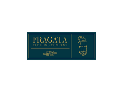 Fragata Clothing Company Logo branding caravel clothing design fashion logo ship tag traditional