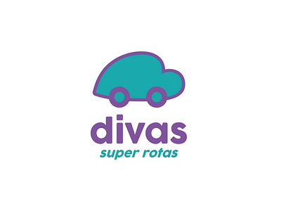 Divas logo beetle branding car chauffeur cute design driver fusca heart logo woman