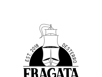 Logo | Fragata Clothing Company boat branding caravel design logo navy ship sunrise sunset visual identity